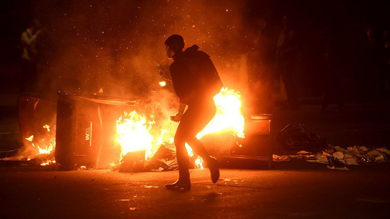 US anti-Trump protesters block streets, smash windows (PHOTOS, VIDEOS)