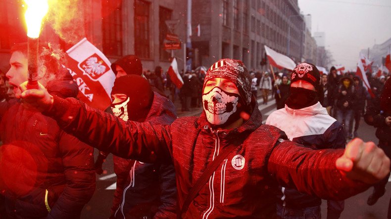 Nationalists, rival groups march through Warsaw on Polish Independence Day (PHOTOS, VIDEO)