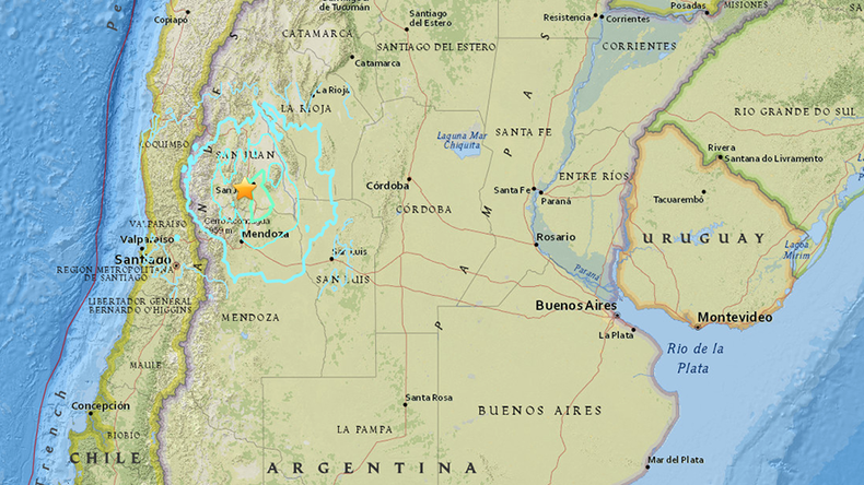 Magnitude 6.4 quake hits western Argentina – USGS