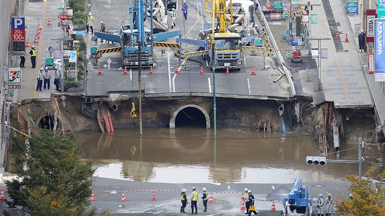That quickly-repaired sinkhole in Japan has begun slipping 