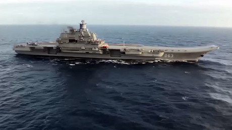 Russian carrier takes part in massive strikes on terrorists in Syria’s Idlib & Homs (VIDEO)