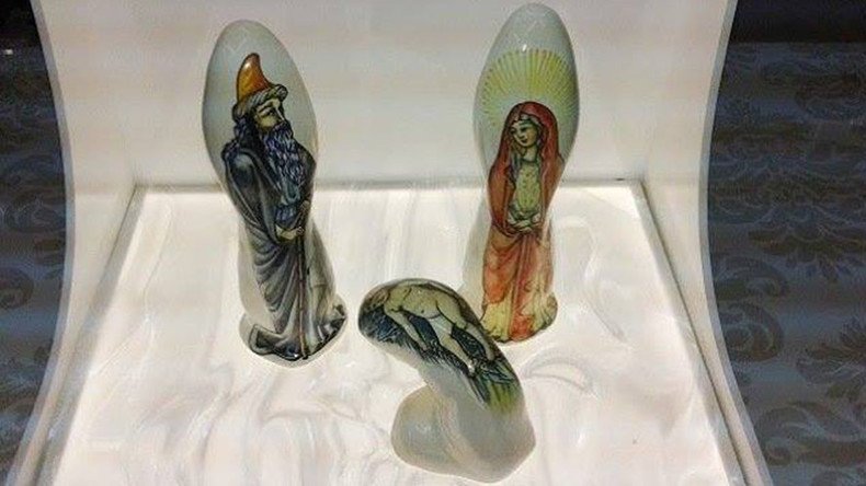 Jesus, Mary and dildos! Spanish sex shop threatened over erotic nativity display 