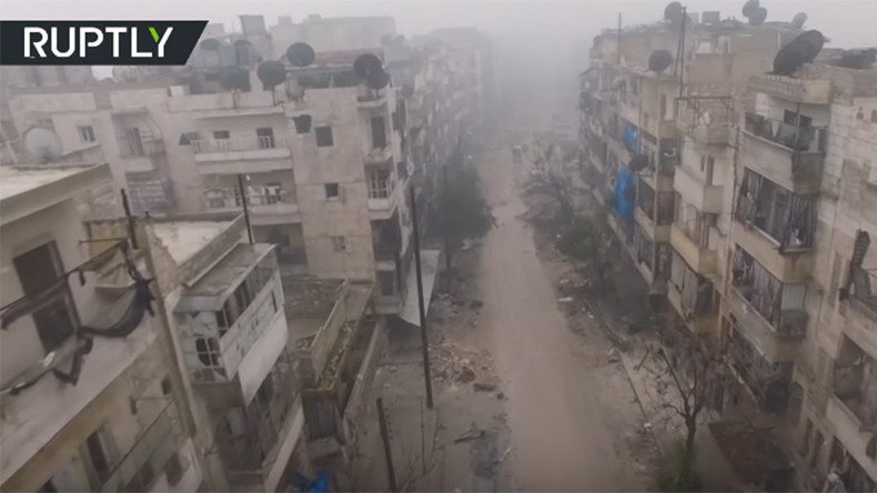 Drone footage shows devastation of deserted eastern Aleppo (EXCLUSIVE VIDEO)