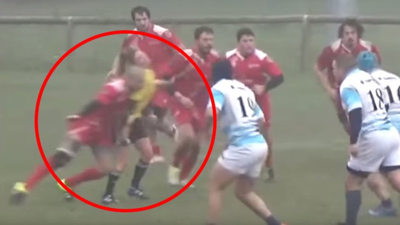 Rugby player banned for three years for brutal tackle on female referee (VIDEO)