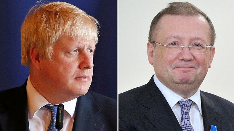 Russia’s UK ambassador summoned by Boris Johnson to discuss Aleppo