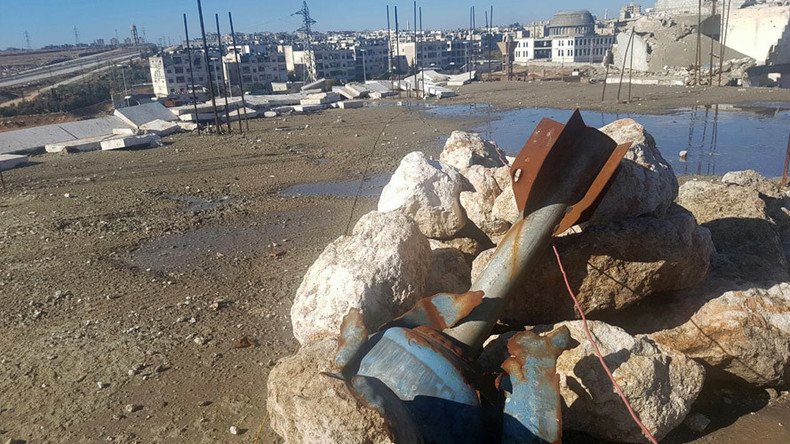 Russian sappers sweep Aleppo for mines, discovering shells made in US, Germany (VIDEO)