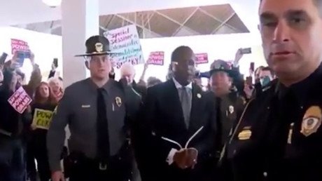 N Carolina Republicans strip power from incoming Dem governor after days of protest, arrests