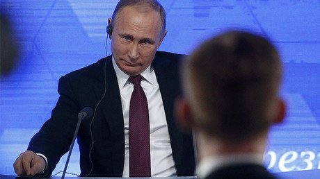 Putin talks arms race, US election & Syria ceasefire in year-end Q&A (IMAGES, FULL VIDEO)