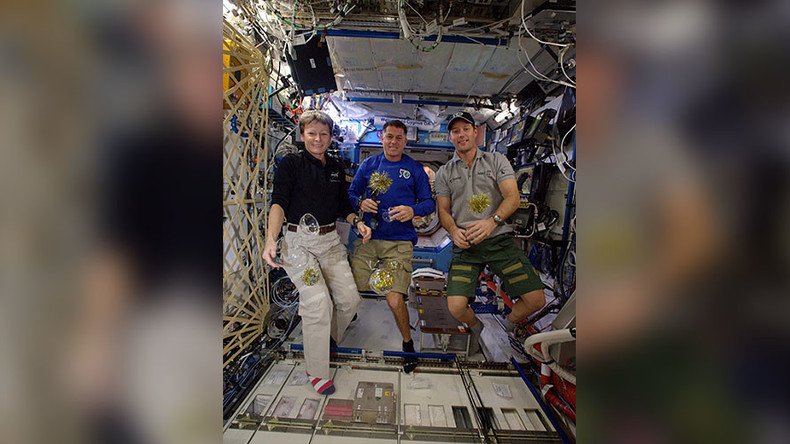 Out of this world: How the ISS crew rang in the new year (PHOTOS)