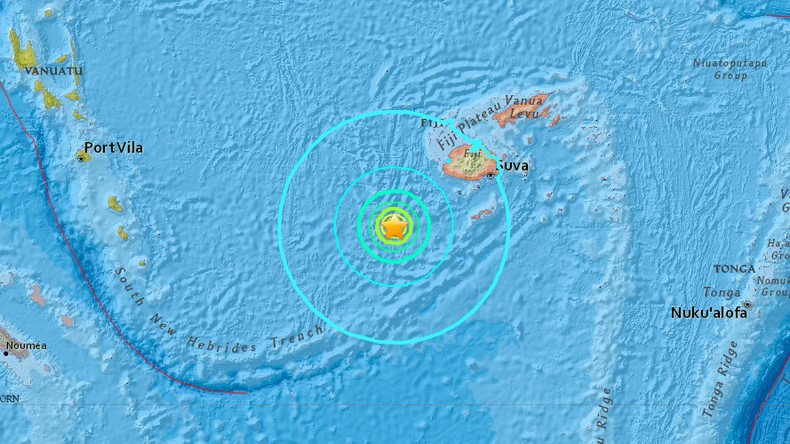 Massive quake off Fiji triggers tsunami warning within 300km radius