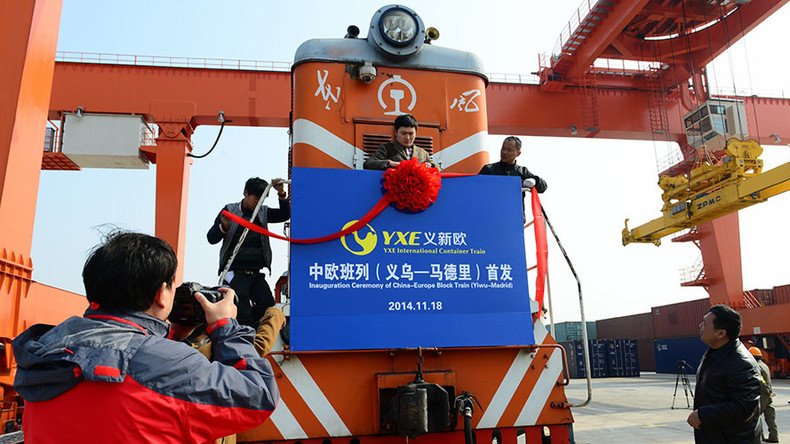Trade on track: China launches direct weekly train to London stuffed with goods