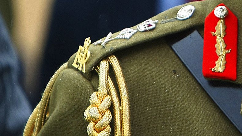 First senior British Army officer to be court-martialed since 1952