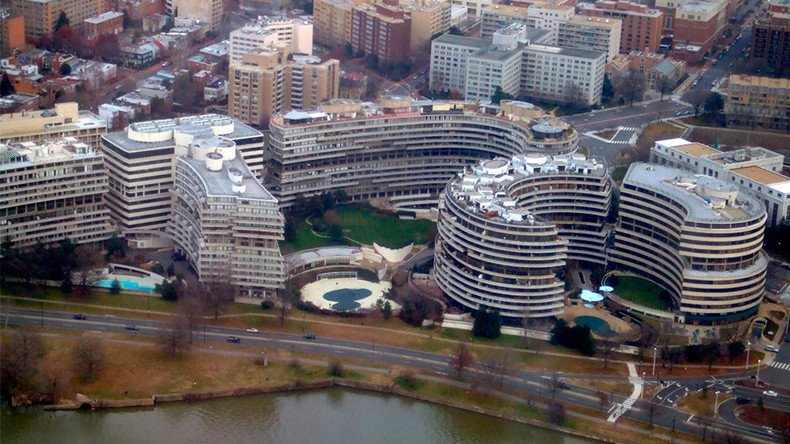 Iconic Watergate complex in Washington catches fire