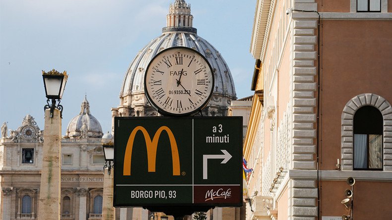 Vatican McDonald’s to give free meals to the poor