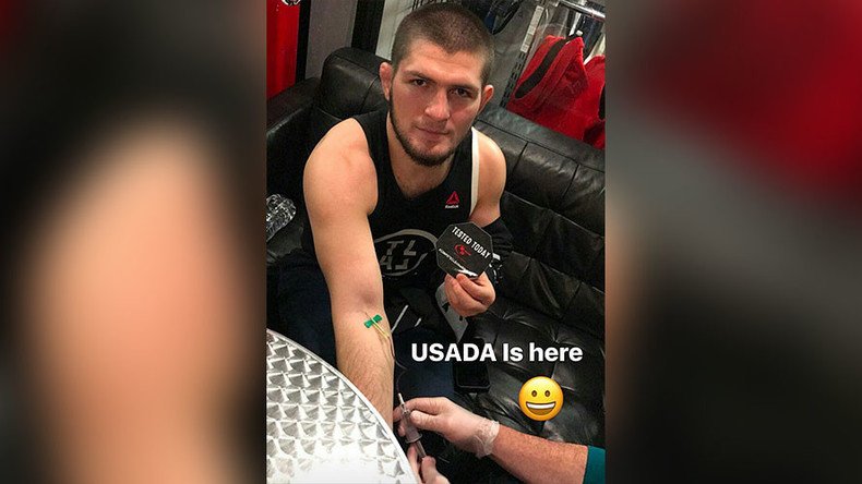 ‘I love USADA’: Khabib Nurmagomedov takes doping test before UFC 209