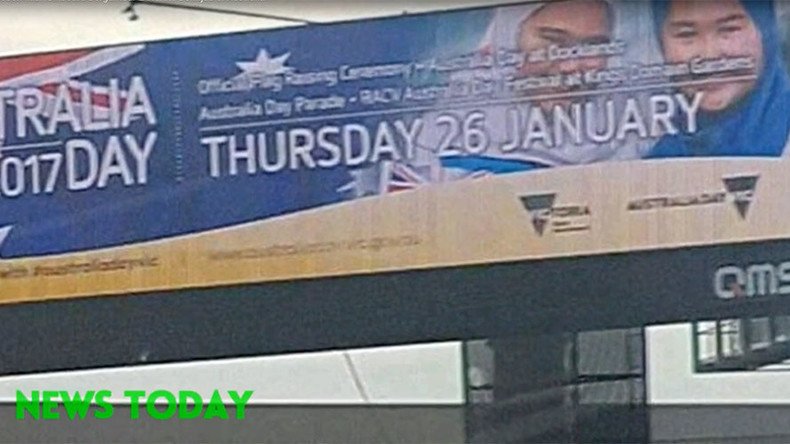 Australia Day Muslim themed billboard removed after threats