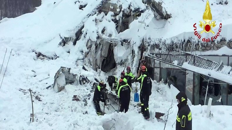 10 people found alive under snow after avalanche hits hotel in Italy – fire service spokesman