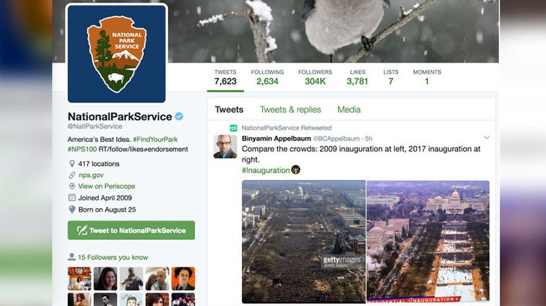 National Park Service ‘regrets mistaken’ less than positive Trump retweets