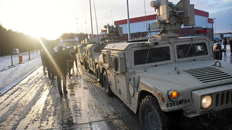 US military truck overturns on Polish road, spills tank shells