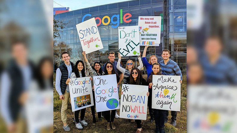 Google employees walk out in protest over Trump’s travel ban (PHOTOS, VIDEOS)