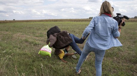 Refugee-tripping Hungarian camerawoman sentenced to probation