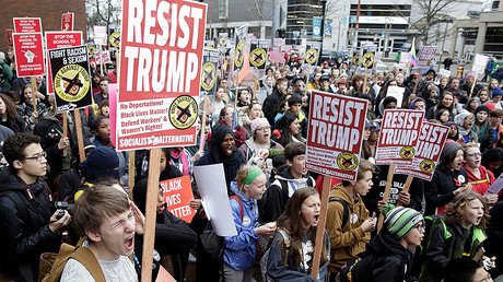 Anti-Trump Inauguration Day protests break out across US, around the globe (VIDEOS, PHOTOS)