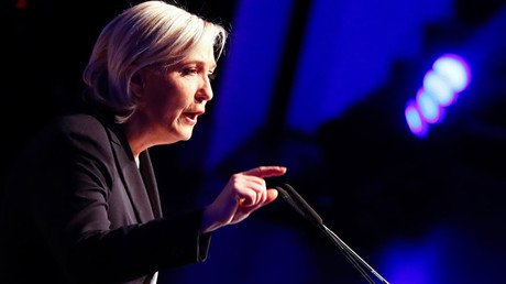 French presidential candidate Marine Le Pen refused entry to refugee camp