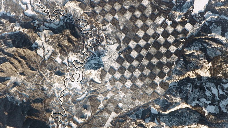 Stunning space station image captures Earth’s natural ‘checkerboard’ 
