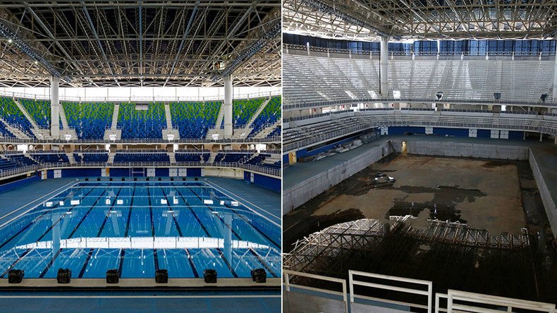 Deserted Rio 2016 venues decaying just 6 months after Olympics (BEFORE & AFTER PHOTOS)