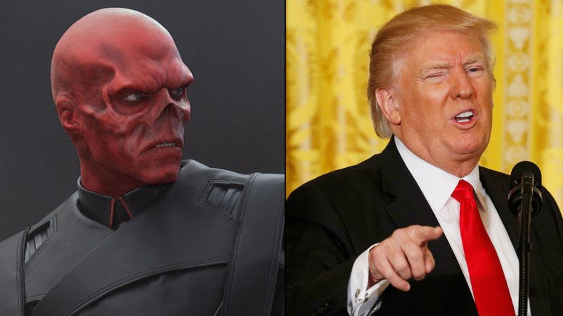 Red Skull or Trump? Trolling Twitter account recasts POTUS as supervillain