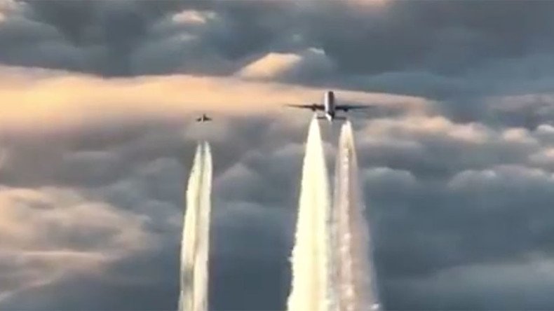 German Air Force intercepts unresponsive jet in dramatic footage (VIDEO)