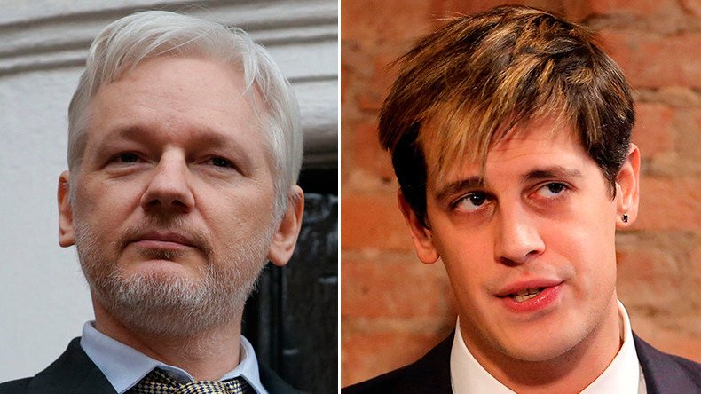 Assange blasts liberals’ ‘morality’ over Yiannopoulos book deal axing