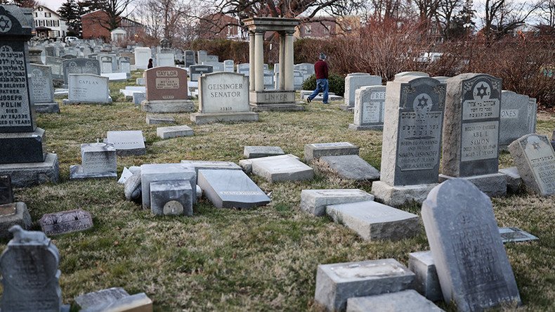 Vandals topple scores of headstones at Jewish cemetery in Philadelphia (VIDEO)