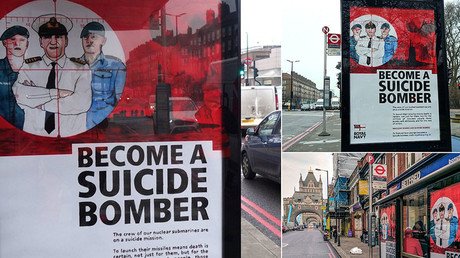 ‘Become a suicide bomber!’: Trident whistleblower says artist’s spoof Navy ads are accurate 