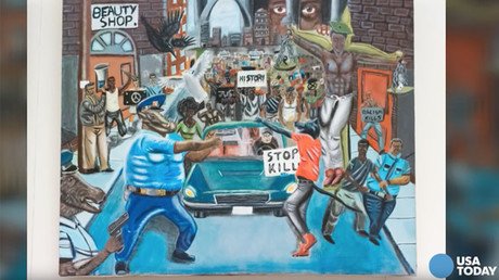 Congressman sues over removal of cops-as-pigs painting from US Capitol