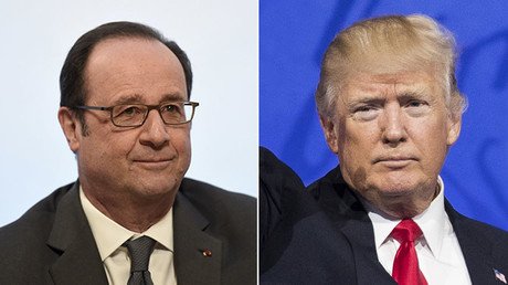 Hollande rebukes Trump following Paris remarks