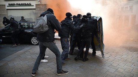 ‘Everyone hates the police!’ Teargas used as anti-Le Pen protest in France descends into violence