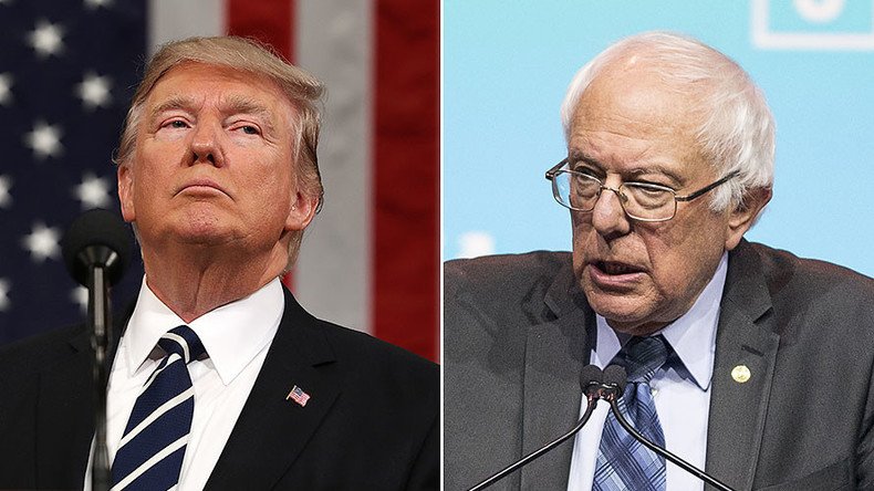 ‘Who’s gonna take on Wall Street?’ Sanders trolls Trump’s ‘drain the swamp’ pledge
