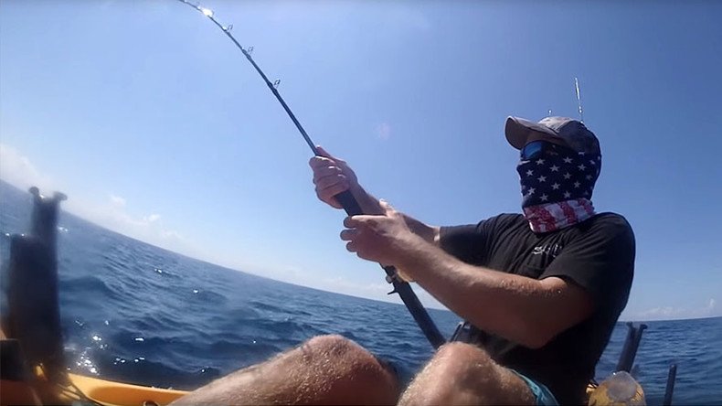 Awesome video shows giant marlin drag kayaker out to sea
