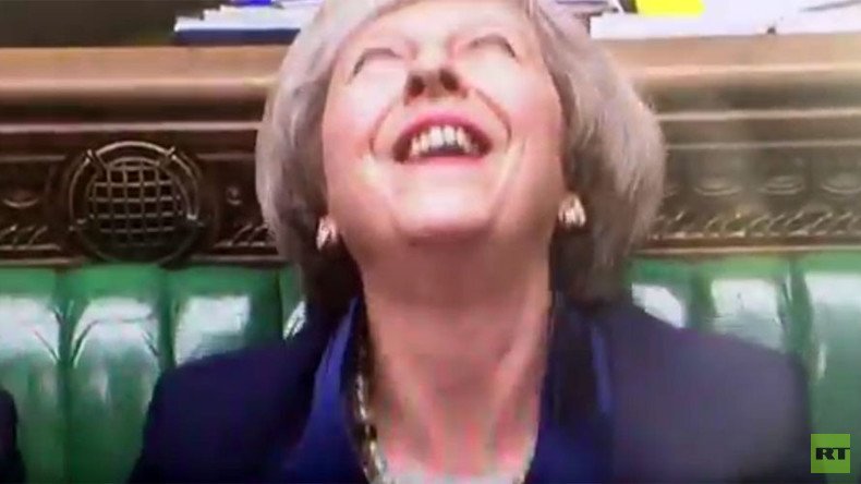 Theresa May’s terrifying PMQs laugh mocked on social media (VIDEO)