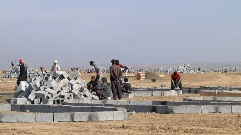 ‘Numbers increasing sharply’: Urgent construction of new Mosul camp as thousands continue to flee