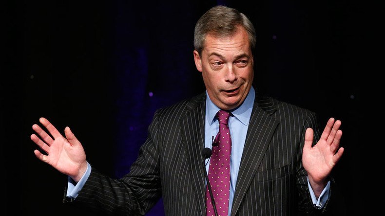 Nigel Farage spotted leaving Ecuadorian Embassy where Julian Assange is holed up