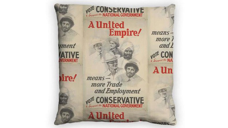Empire state of mind: Tories sell imperialist themed feather cushion as official merchandise