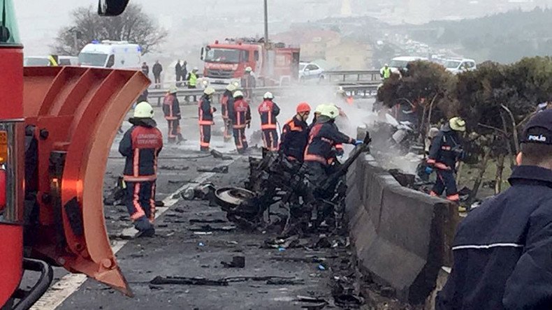 4 Russians among 7 killed in Istanbul helicopter crash (PHOTOS, VIDEOS) 