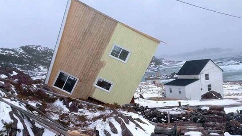 Hurricane force winds batter Newfoundland, rip off rooftops & damage vehicles (PHOTOS)
