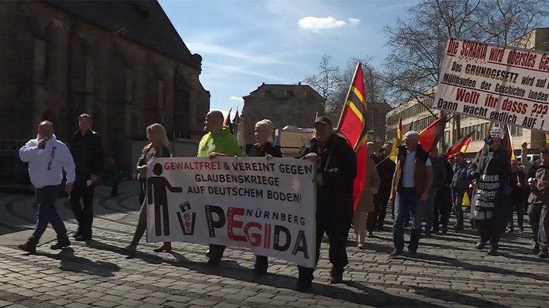 PEGIDA marks anniversary with Nuremberg march against Islamization, EU & Erdogan (VIDEO) 