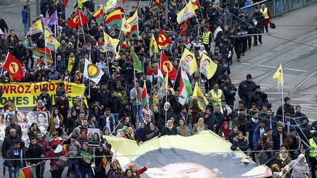 Thousands of Kurds protest Erdogan, Turkish referendum in Germany’s Frankfurt (PHOTOS, VIDEO)