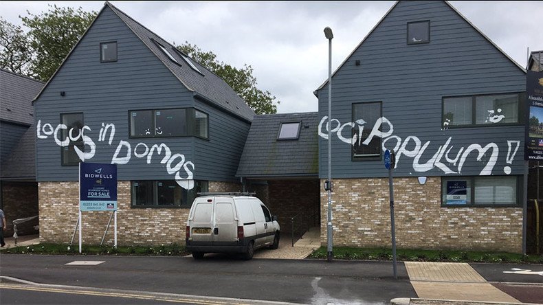 Highbrow vandalism: Luxury Cambridge homes scrawled with Latin graffiti