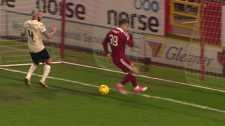 Miss of the season? Footballer in Scotland fails to score from inches out (VIDEO)