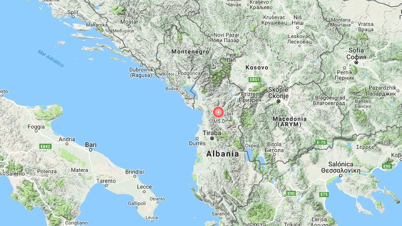 Magnitude 5.0 earthquake hits Albania, no reports of injuries 